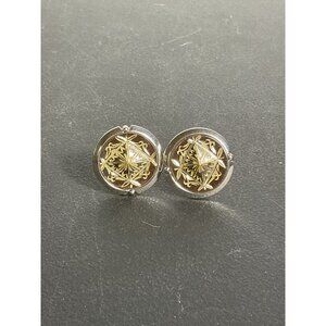 Vintage Swank Silver & Gold Tone Cufflinks